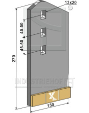 101.EXT-1111-R Skrobak prosty prawy 101.EXT-1111-R.97