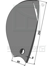 101.IND-1482L Odkładnica boczna - lewa INDUSTRIEHOF 101.IND-1482L.97