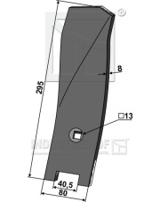 101.IND-1488L Odkładnica boczna - lewa 101.IND-1488L.97