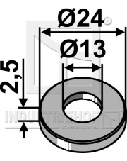 12125V Podkładka O24x2,5xO13 12125V.97