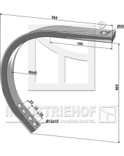 2070-55 Słupica 50 x 25 w kształcie C 2070-55.97