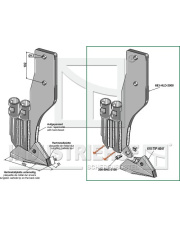 683-ASY-4020G Dziób redlicy siewnej 683-ASY-4020G.97