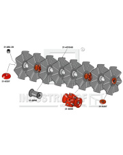 310-204 Doczepiany segment brony talerzowej z talerzami z pofalowanym ostrzem - 2355 310-204.97