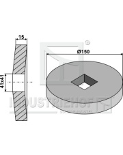 31-0204 Kołnierz wewnętrzny i zewnętrzny O150 31-0204.97
