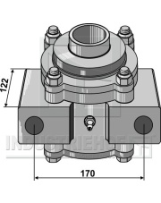 31-0402B Obudowa łożyska, kpl. bez kołnierza INDUSTRIEHOF 31-0402B.97