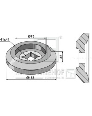 31-0402D Kołnierz zewnętrzny O158 31-0402D.97