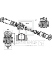 31-0405 Łożysko kpl. do wału czworokątnego 40x40 31-0405.97