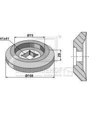 31-0405D Kołnierz zewnętrzny O158 31-0405D.97