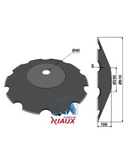 31-0750 Talerz zębaty O610x5 - w kształcie ściętego stożka 31-0750.97