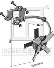 312-105070118 Zestaw noży łopatkowych - wykonanie lewostronne - typ Kongskilde 312-105070118.97