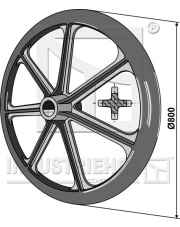 313-801 Koło wału Packera O800mm 313-801.97