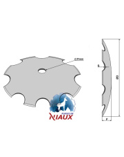 31-381057 Talerz zębaty O810x8 31-381057.97