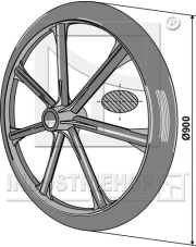 313-901 Koło wału Packera O900mm 313-901.97
