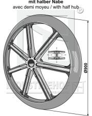 313-909 Koło wału Packera O900mm 313-909.97