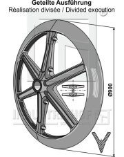 313-910 Koło wału Packera O900mm 313-910.97