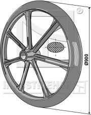 313-914 Koło wału Packera O900mm 313-914.97
