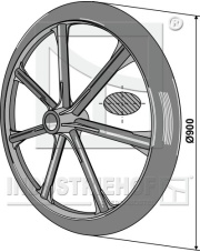 313-915 Koło wału Packera O900mm 313-915.97