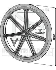 313-916 Koło wału Packera O900mm 313-916.97