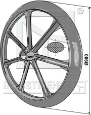 313-917 Koło wału Packera O900mm 313-917.97