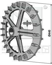 316-501 Koło wyrównujące Croskill - O440mm 316-501.97