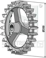 316-502 Koło wyrównujące Croskill - O350mm 316-502.97