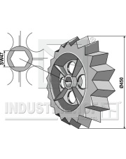 316-503 Koło wału zębatego - O450mm 316-503.97