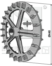 316-504 Koło wyrównujące Croskill- O440mm 316-504.97