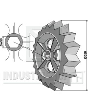 316-507 Koło wału zębatego - O550mm 316-507.97