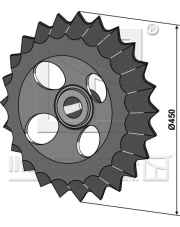 316-522 Koło wału zębatego - O450mm 316-522.97