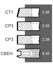 41158038 Pierścienie tłokowe 4szt 41158038.01