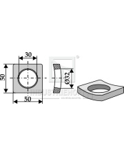 18100-2 Płytka do przyspawania, wygięta 18100-2.97