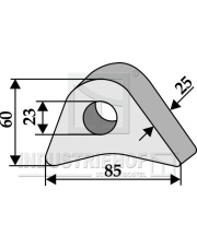 18100-20 Ucho, kute 18100-20.97