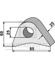 18100-20-A Ucho, kute (mocowanie pazurków) 18100-20-A.97