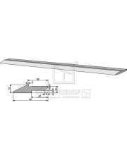 18100-87 Listwa do ładowaczy 90 x 22 mm ze stali St 70-2 18100-87.97