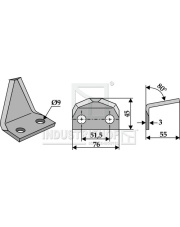 70-166 Nóż do paszowozu 70-166.97