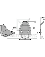 70-167 Nóż do paszowozu 70-167.97