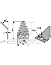 70-175 Nóż do paszowozu, lewy 70-175.97