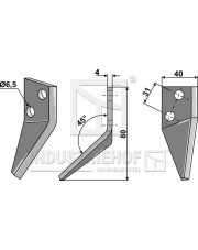70-180 Nóż do paszowozu, prawy 70-180.97