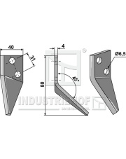 70-181 Nóż do paszowozu, lewy 70-181.97