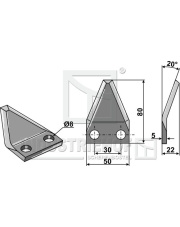 70-183 Nóż do paszowozu 70-183.97