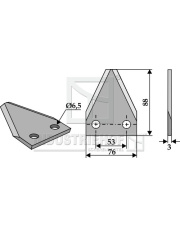 70-197 Nóż do paszowozu 70-197.97