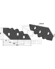 70-278 Nóż do paszowozu, prawy 70-278.97