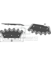 70-283 Nóż do paszowozu, prawy 70-283.97