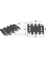 70-290 Nóż do paszowozu, prawy 70-290.97