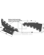 70-303 Nóż do paszowozu, prawy 70-303.97
