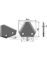 70-403 Nóż do paszowozu 70-403.97