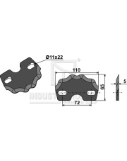 70-407 Nóż do paszowozu 70-407.97