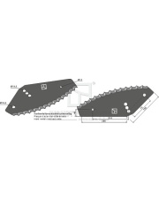 70-409 Nóż do paszowozu - napawana stopem twardym 70-409.97