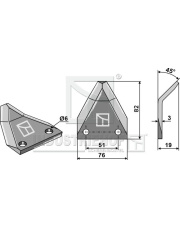 70-413 Nóż do paszowozu 70-413.97