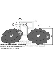 70-417 Nóż do paszowozu - napawana stopem twardym 70-417.97